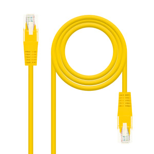 CABLE RED LATIGUILLO RJ45 CAT.6 UTP AWG24, AMARILLO, 1.0 M