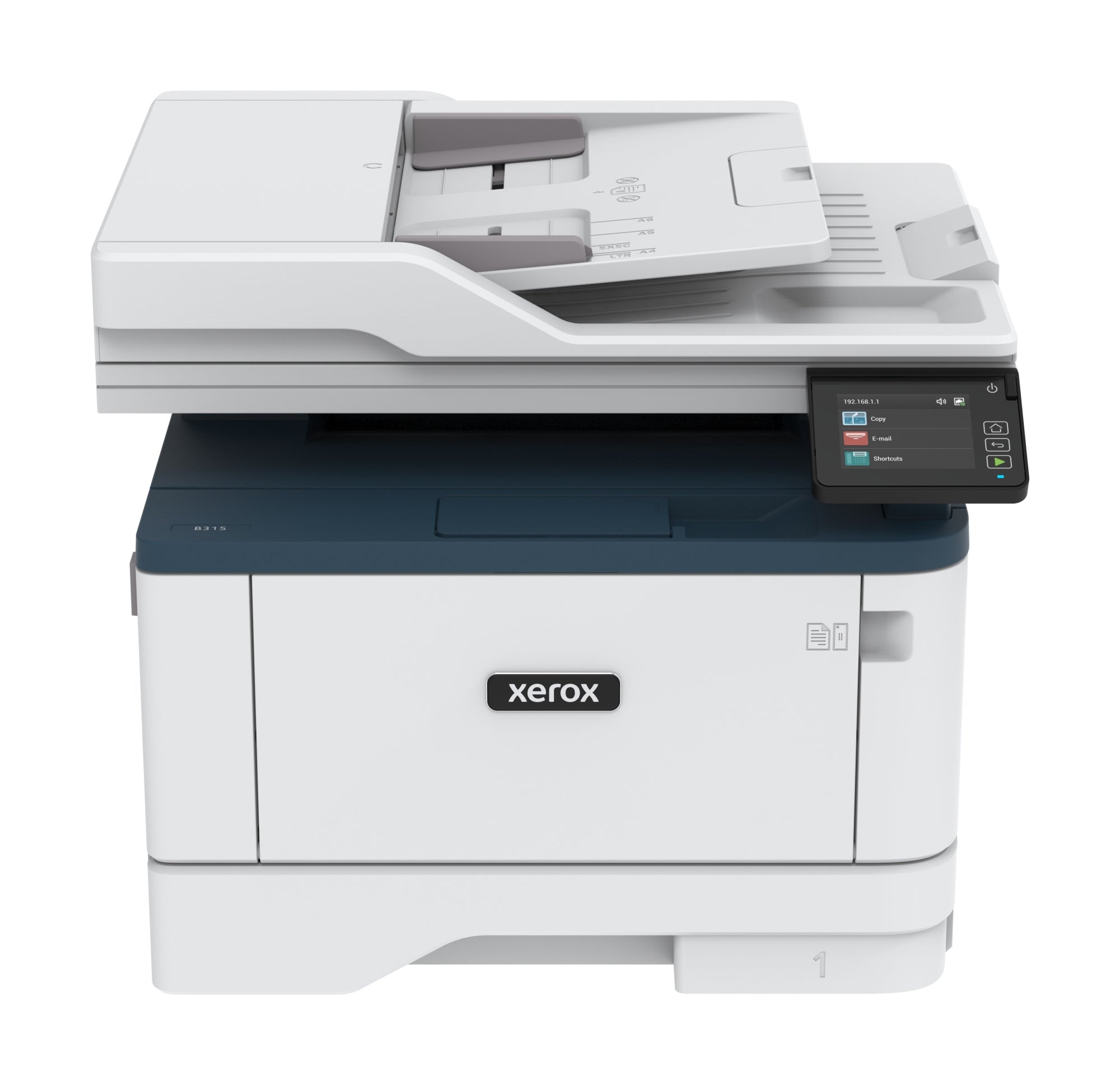 B315 A4 40 ppm Inalámbrica a doble cara Copia/impresión/escaneado/fax PS3 PCL5e/6 2 bandejas 350 hojas