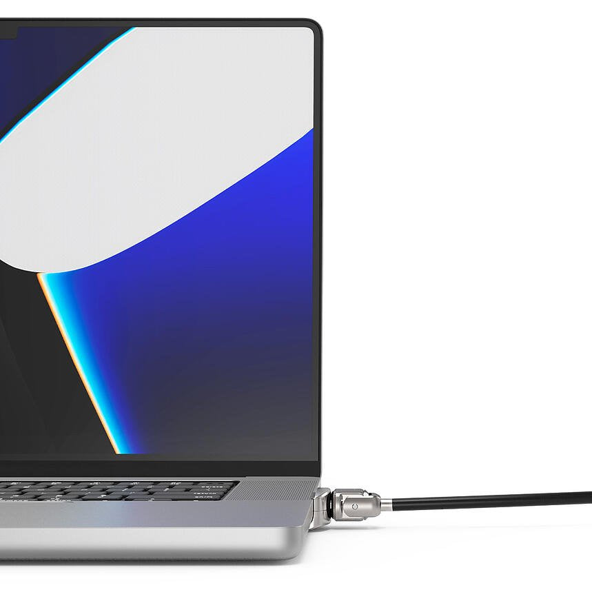 MBPR16LDG02KL cable antirrobo Negro, Plata