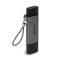 43335 lector de tarjeta USB 3.2 Gen 1 (3.1 Gen 1) Type-A/Type-C Negro, Gris