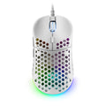 MM55W, Ratón Inalámbrico Gaming RGB Chroma, Ultra-ligero 55 g, 12800 DPI, Switches Mecánicos Programables HUANO, Blanco