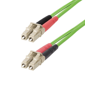 Cable de Fibra Óptica LC a LC (UPC) OM5 Multimodo 3m - Dúplex 50/125µm LOMMF Tipo Cremallera VCSEL 40G/100G - No Sensible a los Dobleces - Low Insertion Loss - LSZH