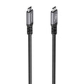Cable USB 3.2 Gen2 Aluminio 10Gbps 8K@30Hz 5A 100W E-Mark, Tipo USB-C/M-USB-C/M, Negro, 4.0m