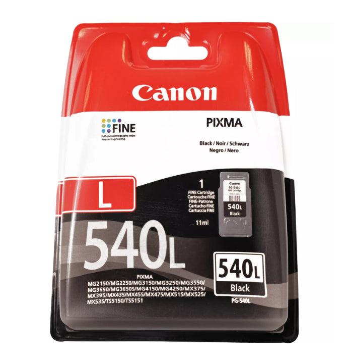 PG-540L cartucho de tinta 1 pieza(s) Original Negro