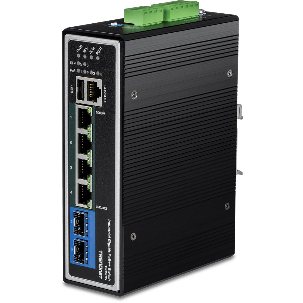 TI-BG62I switch Gestionado L2+ Gigabit Ethernet (10/100/1000) Energía sobre Ethernet (PoE) Negro