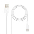 Cable Lightning a USB-A, Lightning/M -USB A/M, Blanco, 50 cm