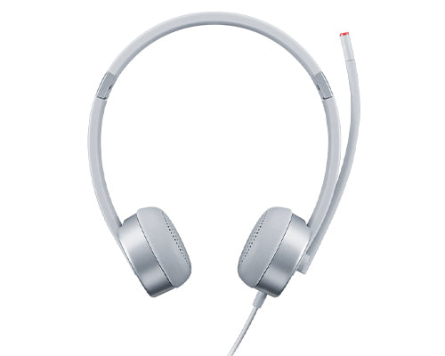 100 Stereo Analogue Headset Auriculares Alámbrico Oficina/Centro de llamadas Plata