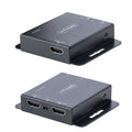 Extensor Alargador HDMI de 4K por Cable Ethernet CAT6/CAT5 - Extensor de Vídeo 4K a 30Hz or 1080p a 60Hz - Cable HDMI por Ethernet - Juego Transmisor y Receptor de HDMI - Mando a Distancia IR
