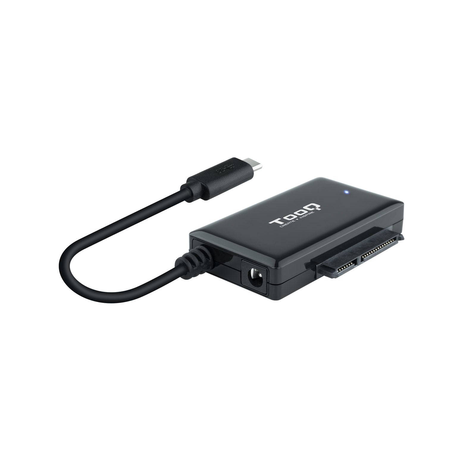 TQHDA-02C base de conexión para disco duro USB 3.2 Gen 1 (3.1 Gen 1) Type-C Negro