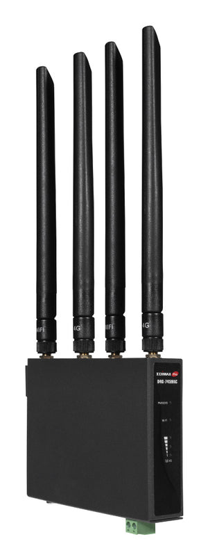D4G-7459AC router inalámbrico Doble banda (2,4 GHz / 5 GHz) 4G Negro