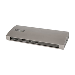 Docking Station Thunderbolt 4, PD de 96W, para 1 Monitor de 8K/para 2 Monitores de 4K 60Hz, 3xTB4/USB4, 4xUSB-A/SD/GbE, Replicador de Puertos Thunderbolt 4 para Win o Mac TB3