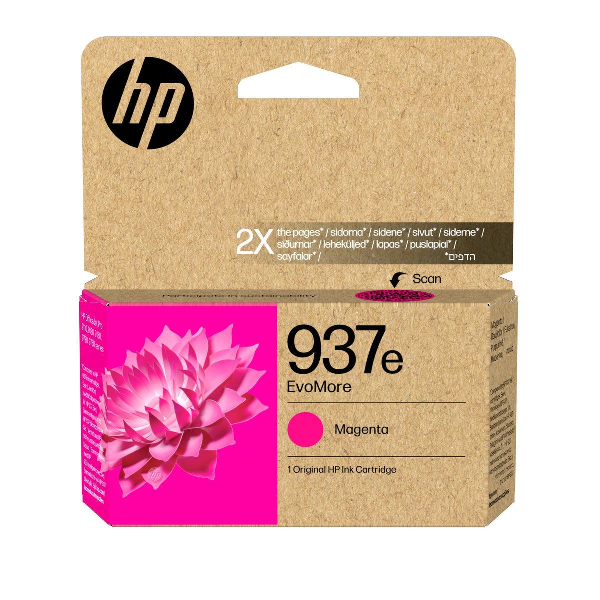 Cartucho de Tinta Original EvoMore 937e magenta