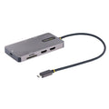 Adaptador Multipuertos USB C 2x HDMI 4K 60Hz, Hub USB-A 3.1 2Pt 5Gbps, PD 100W, GbE, SD/MicroSD, Cable de 30cm, Docking Station USB Tipo C de Viajes para Portátiles