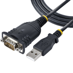 Cable de 1m USB a Serie, Conversor DB9 Macho RS232 a USB, Prolific, Adaptador USB a Serial para PLC/Impresora/Escáner, Adaptador USB a puerto COM, Windows/Mac