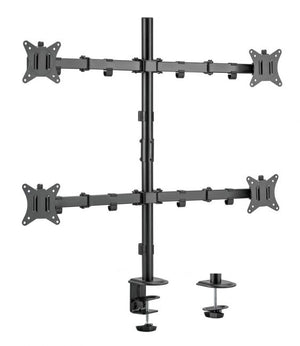 Soporte de escritorio articulado para monitor cuádruple de 17"-32