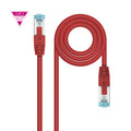 Cable de Red Cat.7 600MHZ LSZH SFTP PIMF AWG26, Rojo, 1 m