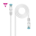Cable de Red Cat.7 600MHZ LSZH SFTP PIMF AWG26, Blanco, 1 m