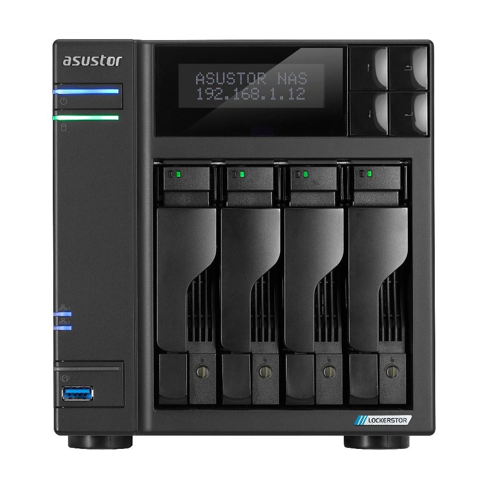 LOCKERSTOR 4 Gen2 (AS6704T) NAS Escritorio Intel® Celeron® N N5105 4 GB DDR4 0 TB ADM Negro