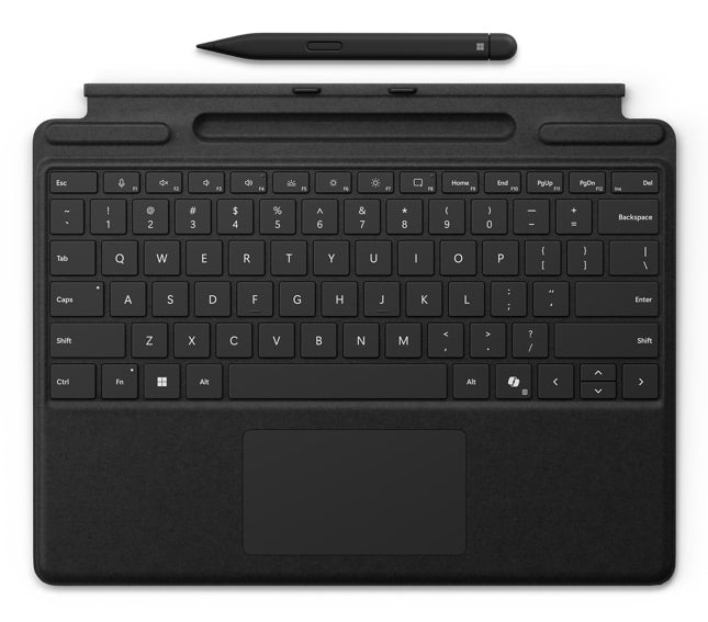 Surface Pro Keyboard with Slim Pen for Business QWERTZ Alemán Microsoft Cover port Negro
