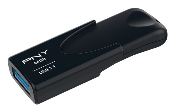 Attaché 4 unidad flash USB 64 GB USB tipo A 3.2 Gen 1 (3.1 Gen 1) Negro