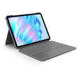 Combo Touch, iPad Air 11 in (M2), iPad Air (4.ª y 5.ª Gen. - 2020, 2022), Funda con Teclado - Teclado retroiluminado extraíble con Soporte abatible, Disposición QWERTY Español - Gris