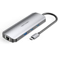 Docking USB Tipo-C TOKHB/ 1xHDMI/ 3xUSB/ 1xUSB Tipo-C PD/ 1xRJ45/ 1xLector Tarjetas SD y MicroSD/ Gris