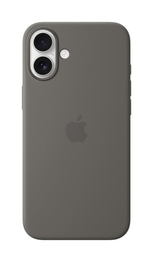 Funda de silicona con MagSafe para el iPhone 16 Plus - Gris piedra