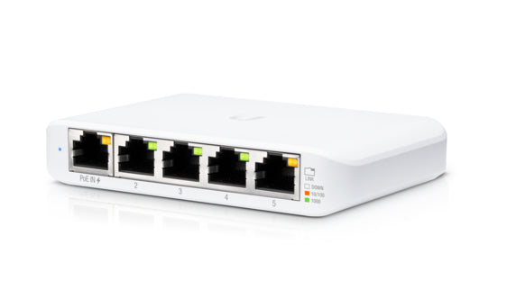UniFi USW Flex Mini Gestionado Gigabit Ethernet (10/100/1000) Energía sobre Ethernet (PoE) Blanco
