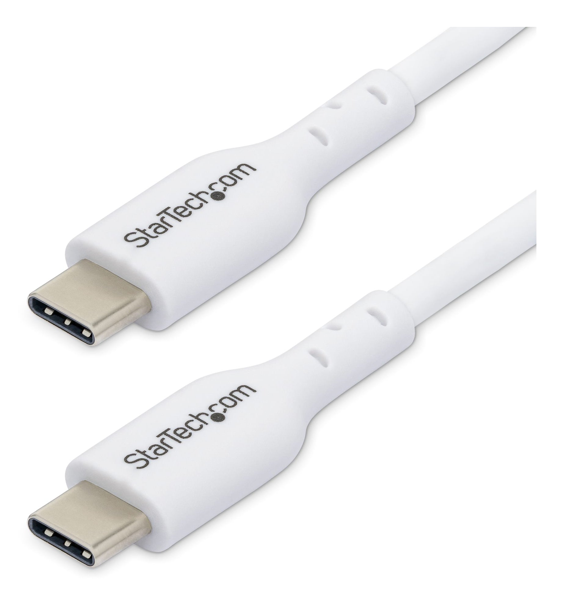 Cable de Carga USB-C Blanco de 1m - Cable UCB Tipo C de Carga para Ordenador Portátil - PD de 60W 3A - Cable de Transferencia de Datos USB 2.0 - Macho a Macho