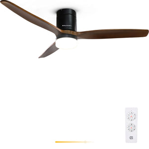 SKYWIND-52WN ventilador Negro, Marrón