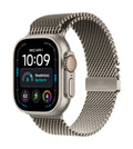 Watch Ultra 4 (GPS + Cellular) - Caja de titanio natural de 49 mm - Pulsera Milanese Loop en titanio natural - Talla L