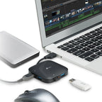 TP-Link UH400 hub de interfaz USB 3.2 Gen 1 (3.1 Gen 1) Type-A 5000 Mbit/s Negro