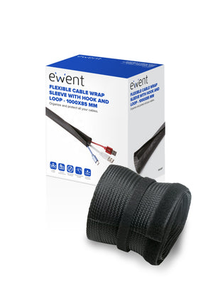 EW1557 organizador de cables Universal Pasacables Negro 1 pieza(s)