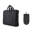 NILOX Maletín 15.6"Negro+Ratón USB 1000dpi