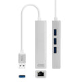 Nanocable Conversor USB 3.0 Ethernet + 3xUSB 3.0