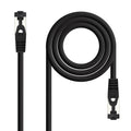 Nanocable Cable red Cat. 8.1 2GHZ SSTP Negro 1m