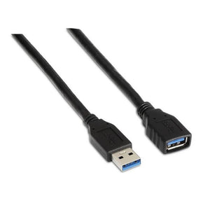 Aisens Cable USB 3.0 Tipo A/M-A/H negro 1.0m