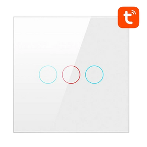 Avatto LZTS02-EU-W3 3 Botones ZigBee Blanco - Interruptor Táctil Inteligente