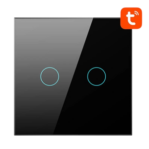 Avatto TS02-EU-B2 2 Botones WiFi Negro - Interruptor Táctil Inteligente