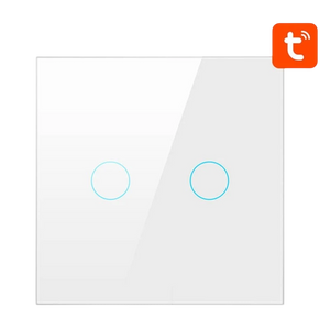 Avatto ZTS02-EU-W2 2 Botones ZigBee Blanco - Interruptor Táctil Inteligente