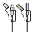 Cable Ultra-Resistente Carga Rápida 6 en 1 240W USB-C/A/Lightning