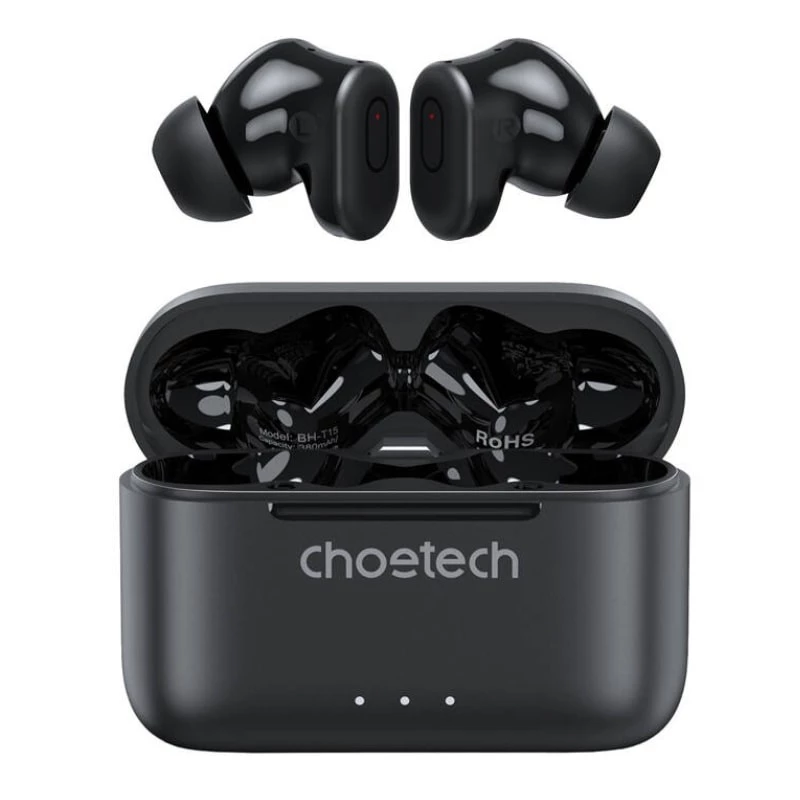 Choetech BH-T15 Negro TWS ANC Bluetooth 5.2 IPX5 Auriculares inalámbricos