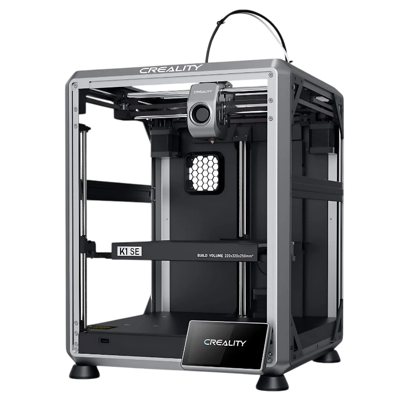 Creality K1 SE - Alta velocidad 600mm/s, Tamaño de impresión 220x220x250mm, Enfriamiento Rápido Negro FDM