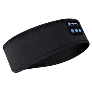 Diadema Elástica con Auriculares Bluetooth Negro