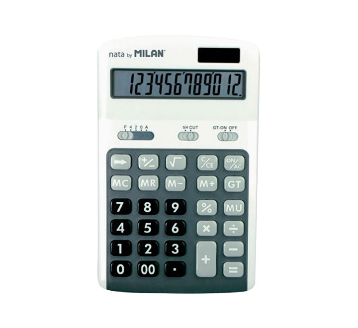 BLISTER CALCULADORA MILAN 12 DIG NEGRO 150712GBL