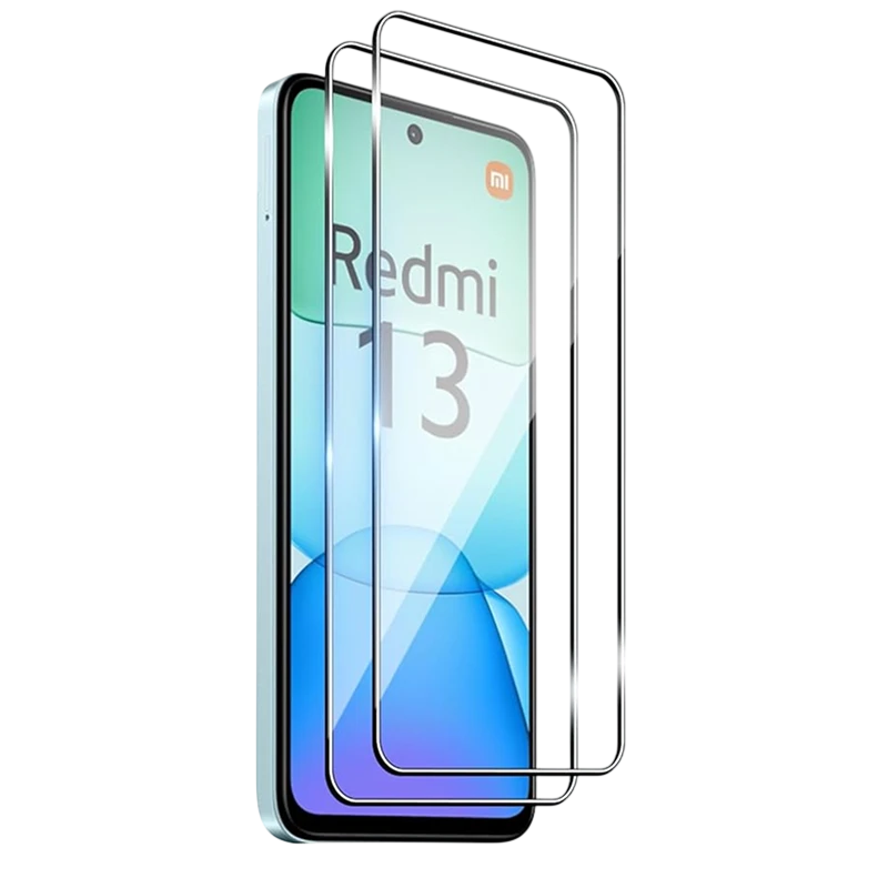 Pack x2 Protector de cristal templado Xiaomi Redmi 13 Full Screen 3D