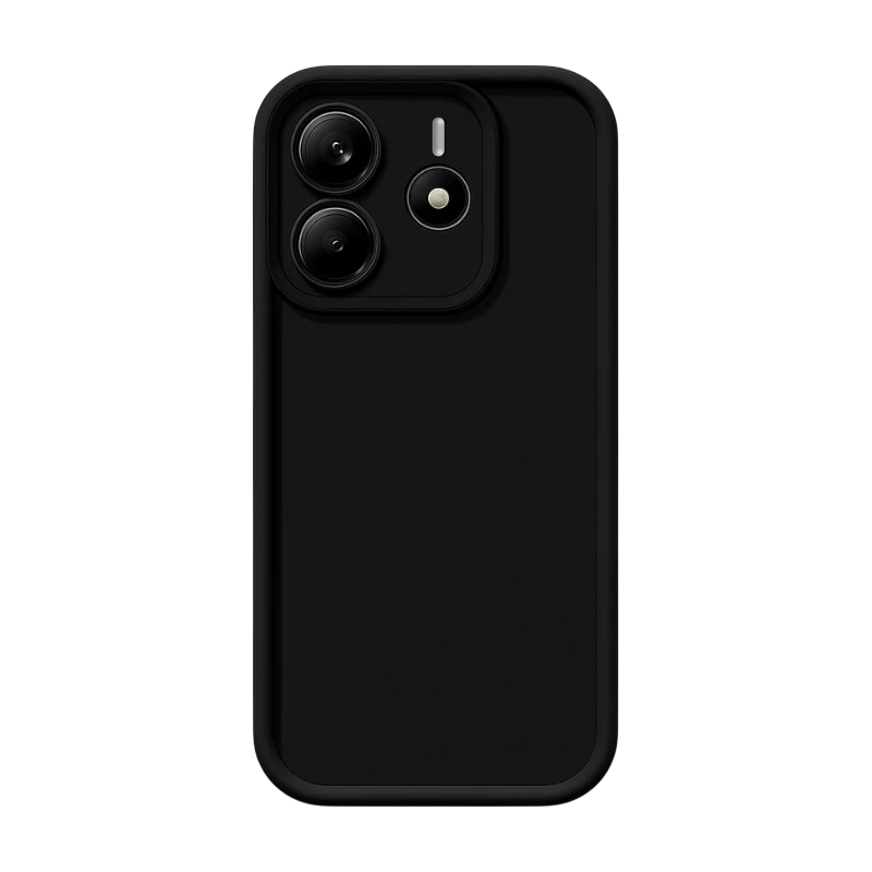 Funda de silicona mate Xiaomi Redmi Note 14 5G Negro