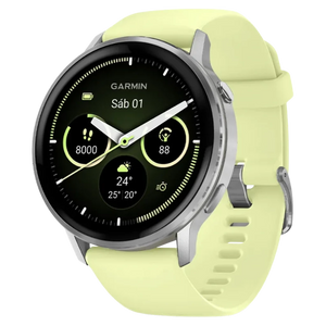 Garmin Venu 4 45 mm Plata con Correa Amarilla
