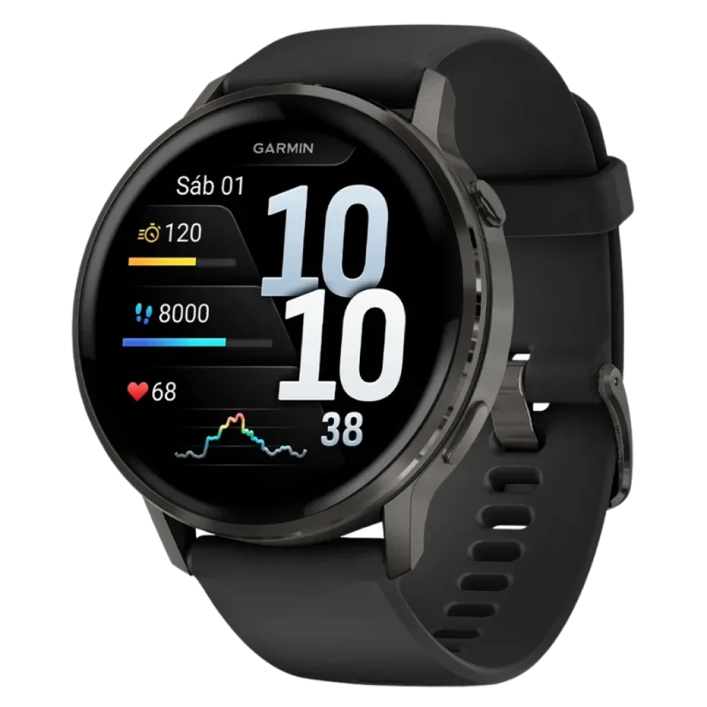 Garmin Venu 4 45 mm Negro con Correa negra