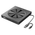 Grabadora de CD/DVD Externa 8 en 1 con USB-C/A/MicroSD